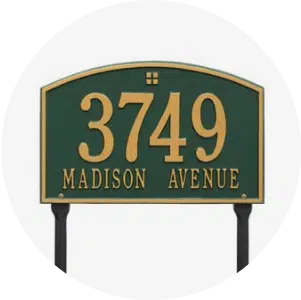 Lawn Address Markers and Plaques