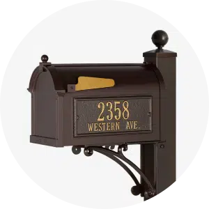 Mailbox with Post Packages