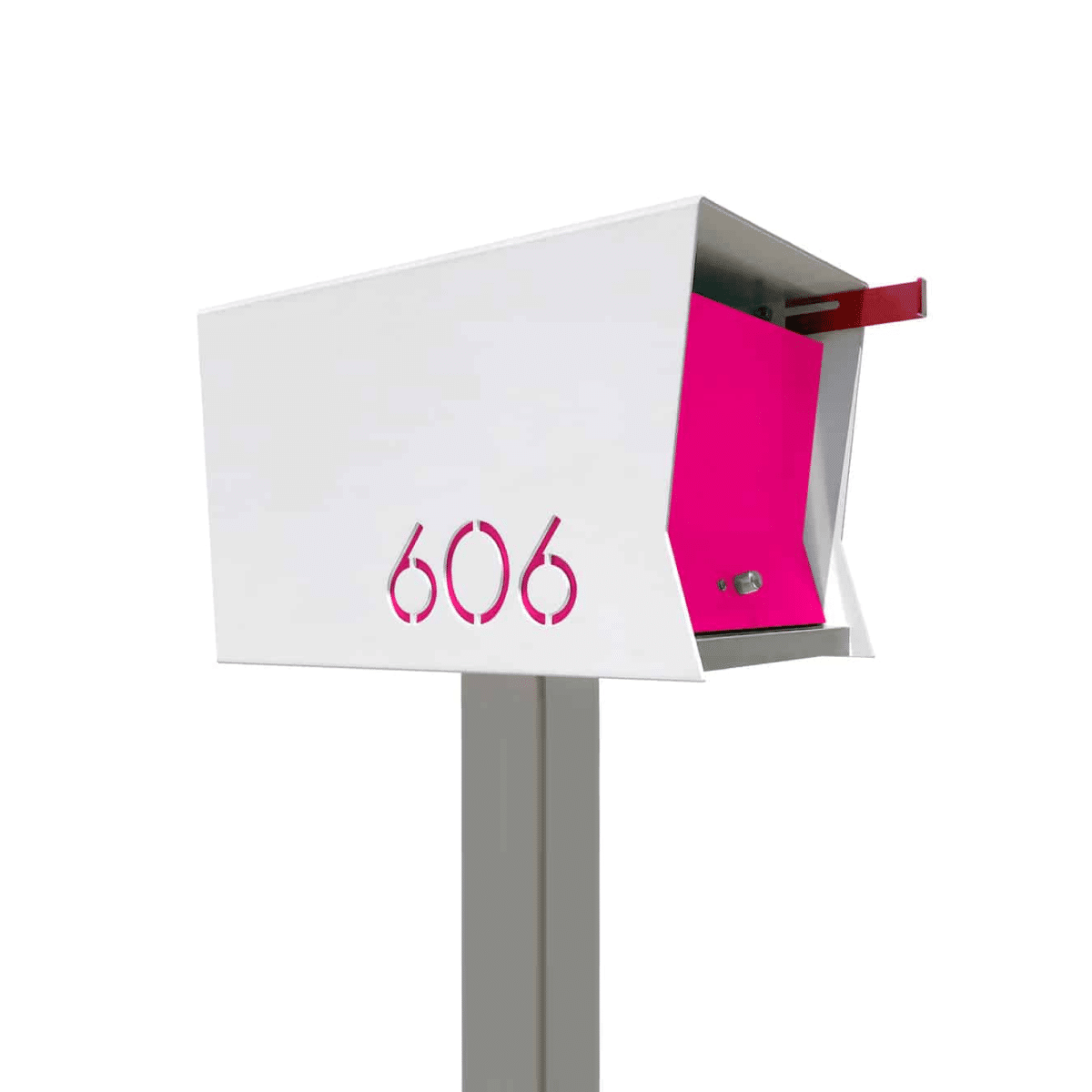The Original Retrobox in Arctic White – Modern Mailbox Product Image
