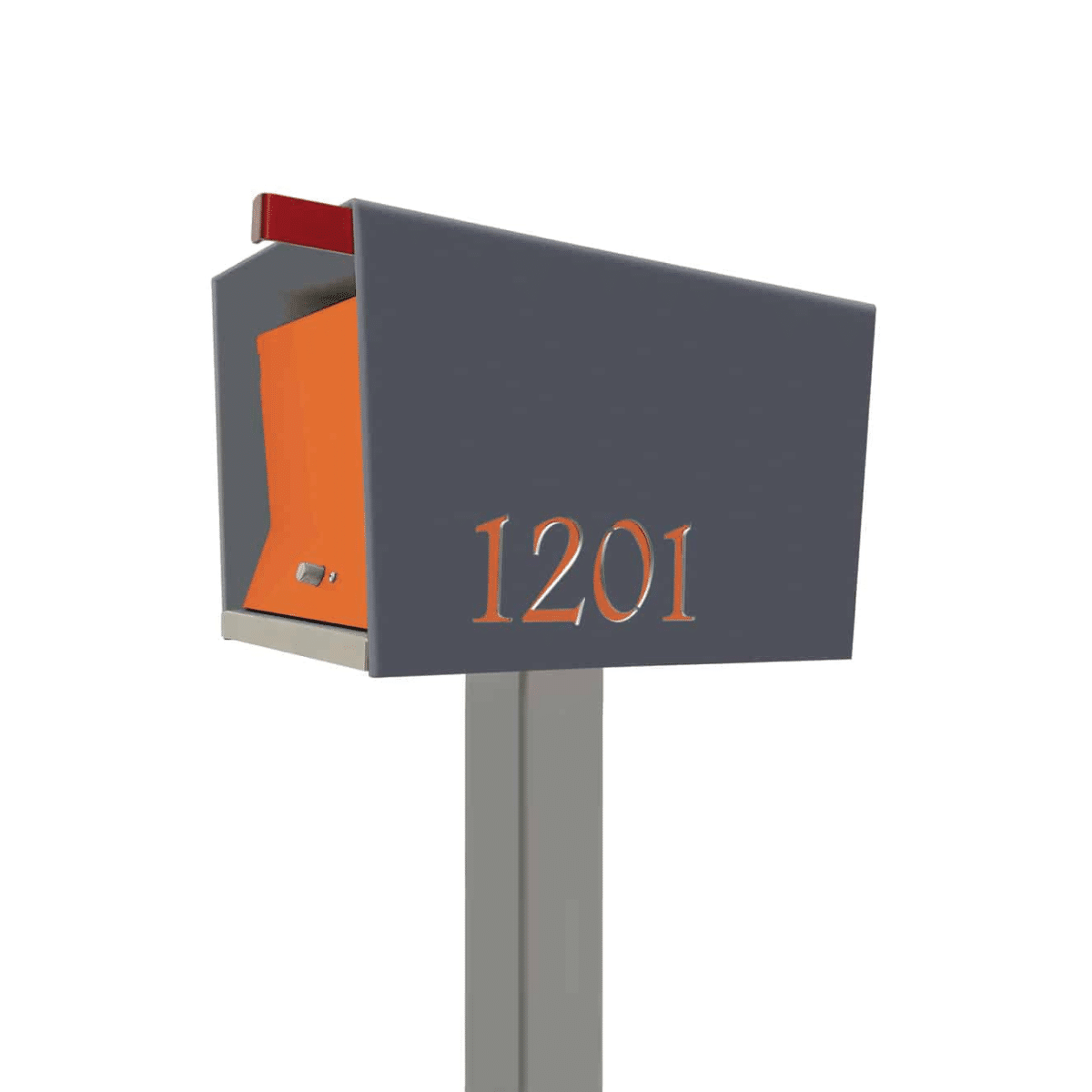 The Original UptownBox in Designer Gray – Modern Mailbox Product Image