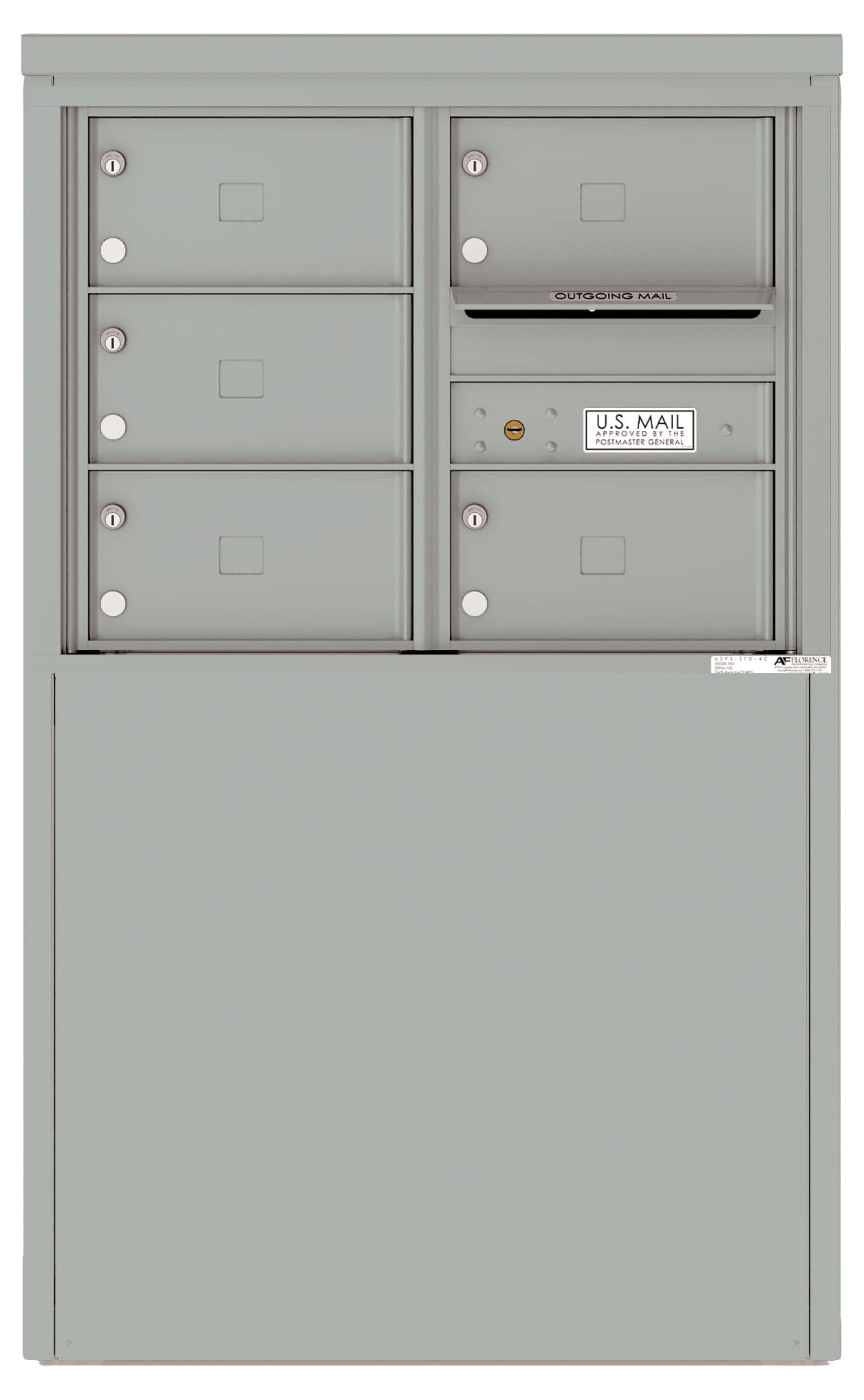 Florence 4C Depot Cabinet Mailbox – 5 Tenant Doors – 6 Doors High – Front Loading – Private Access Product Image