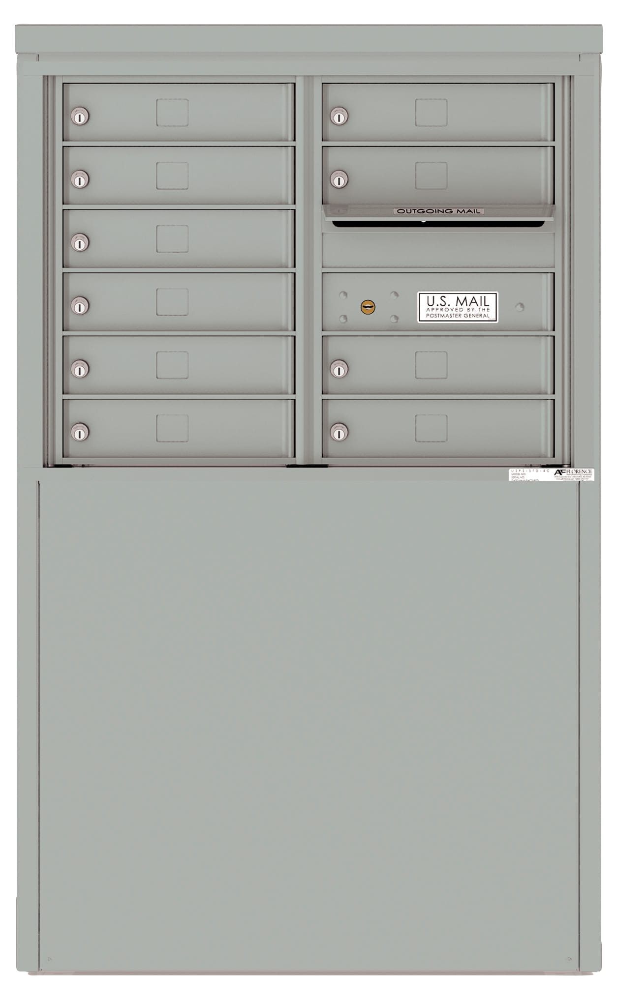 Florence 4C Depot Cabinet Mailbox – 10 Tenant Doors – 6 Doors High – Front Loading – Private Access Product Image