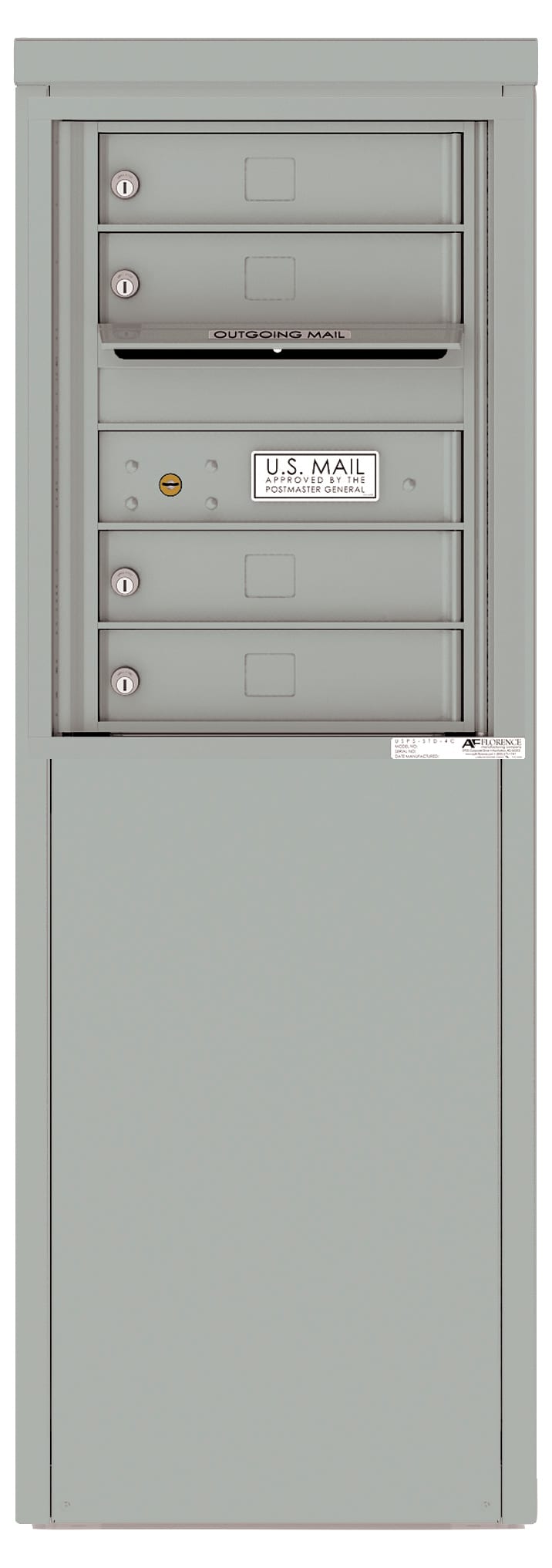 Florence 4C Depot Cabinet Mailbox – 4 Tenant Doors – 6 Doors High – Front Loading – Private Access Product Image