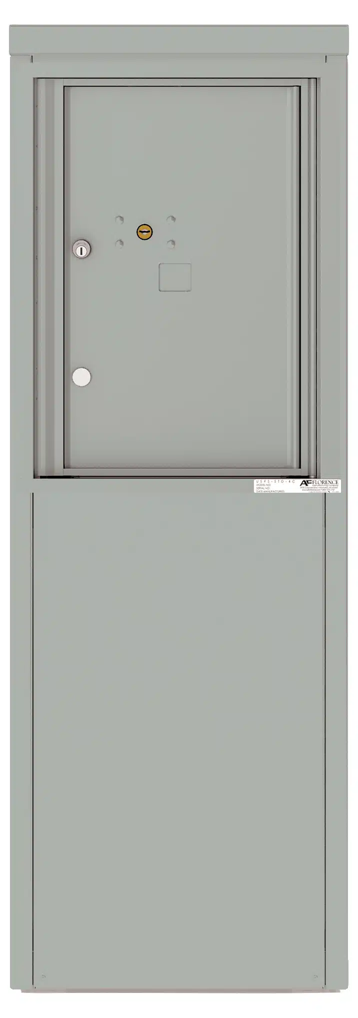4C Depot Cabinet with Front Loading Commercial Mailbox – 1 Parcel Locker – 4C06S-1P-D Product Image