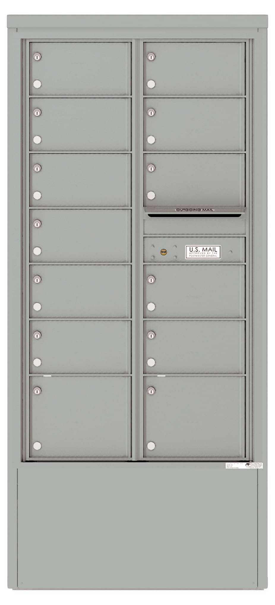 Florence 4C Depot Cabinet Mailbox – 13 Tenant Doors – 15 Doors High – Double Column – Front Loading – Private Access Product Image