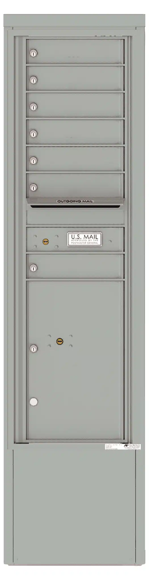 Florence 4C Depot Cabinet Mailbox – 7 Tenant Doors, 1 Parcel Locker – 15 Doors High – Front Loading – Private Access Product Image