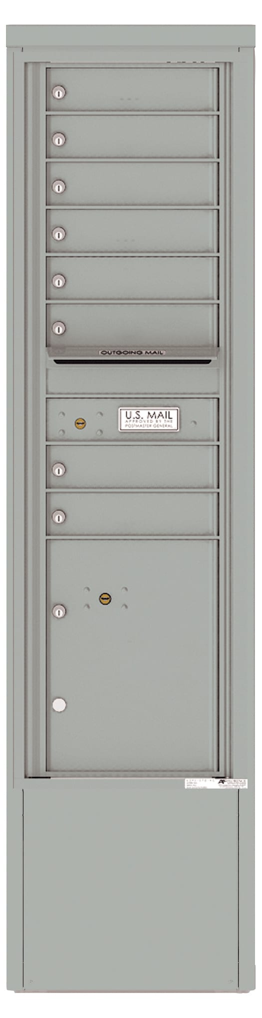 Florence 4C Depot Cabinet Mailbox – 8 Tenant Doors, 1 Parcel Locker – 15 Doors High – Front Loading – Private Access Product Image