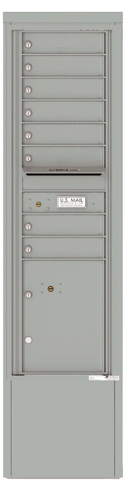 Florence 4C Depot Cabinet Mailbox – 8 Tenant Doors, 1 Parcel Locker – 15 Doors High – Front Loading – Private Access Product Image