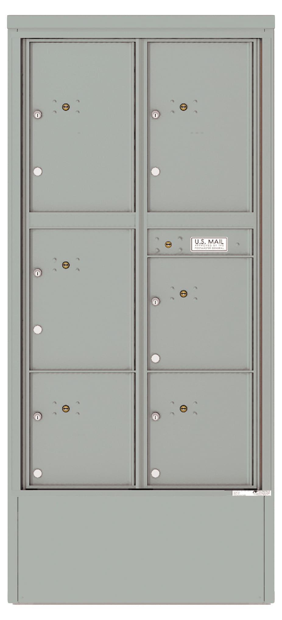 Florence 4C Depot Cabinet Mailbox – 6 Parcel Lockers – Max Height – Front Loading – Private Access Product Image