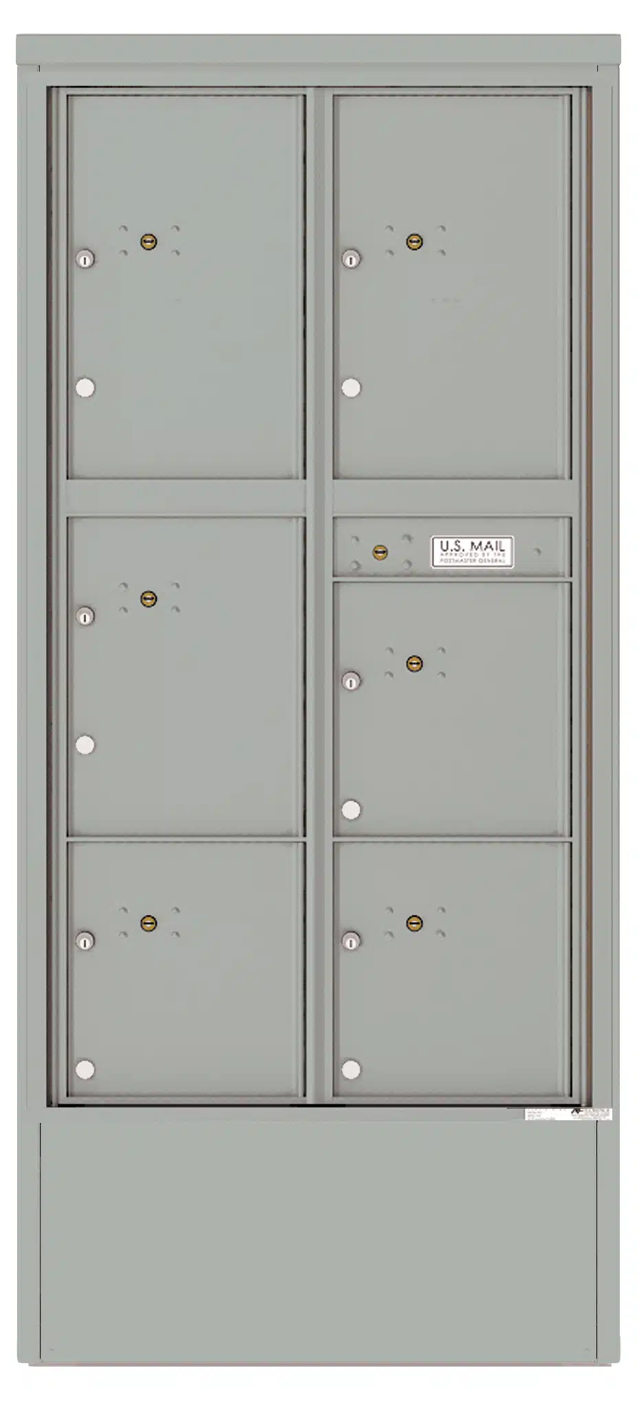 Florence 4C Depot Cabinet Mailbox – 6 Parcel Lockers – Max Height – Front Loading – Private Access Product Image