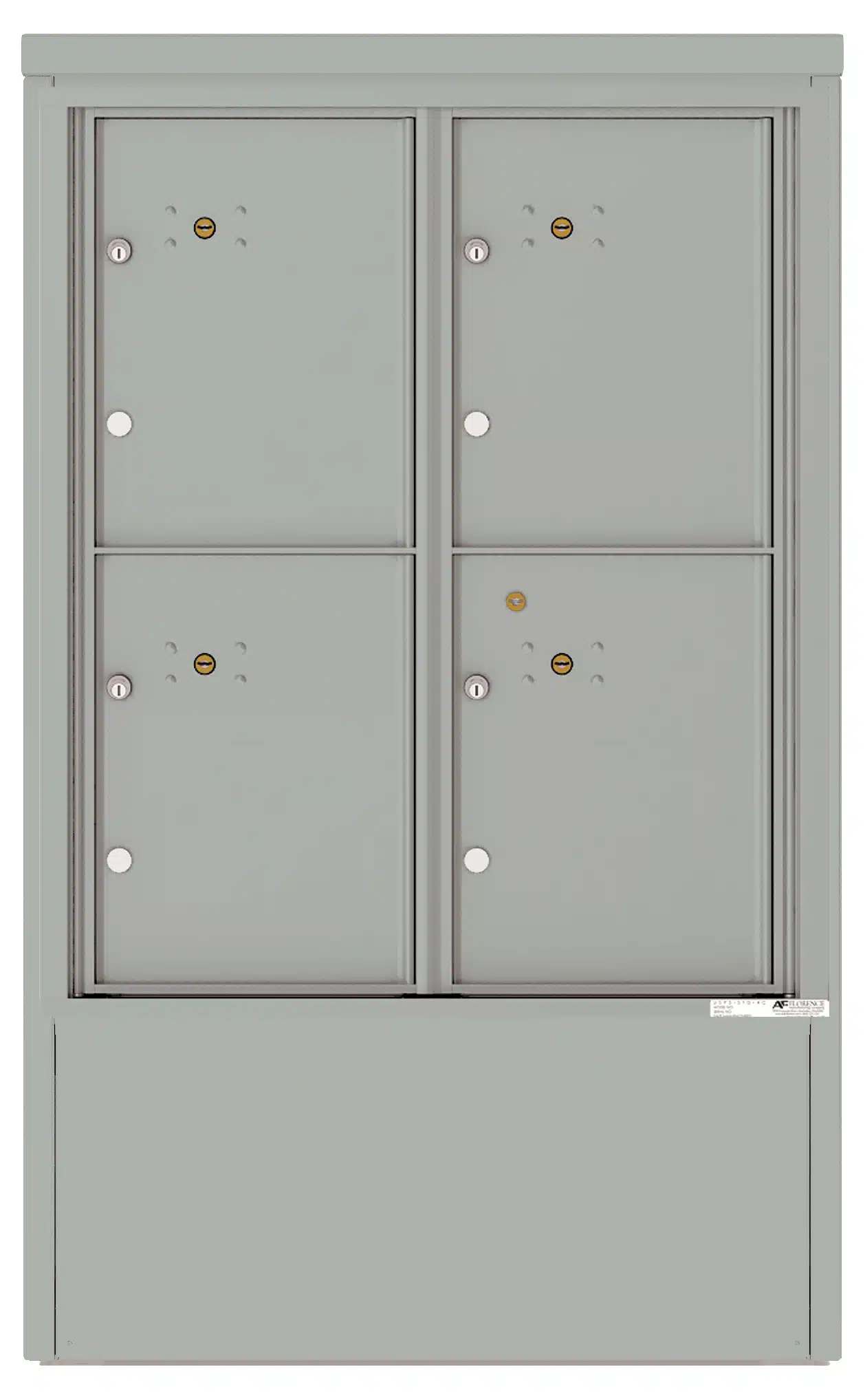 Florence 4C Depot Cabinet Mailbox – 4 Parcel Lockers – ADA Compliant Max Height – Front Loading – Private Access Product Image