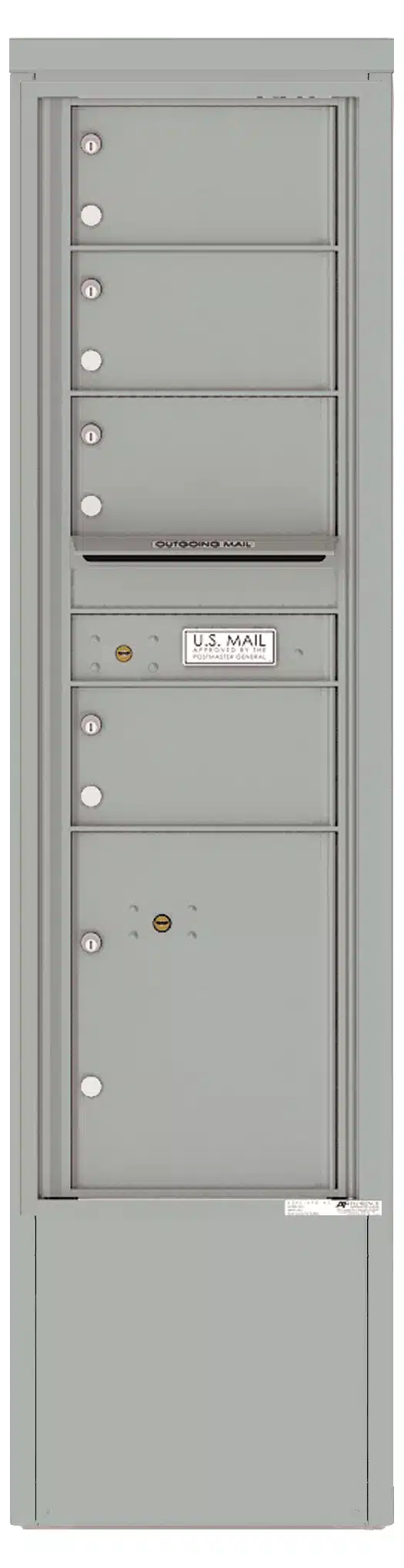 Florence 4C Depot Cabinet Mailbox – Front Loading – 4 Tenant Doors, 1 Parcel Locker – 15 Doors High – Private Access Product Image
