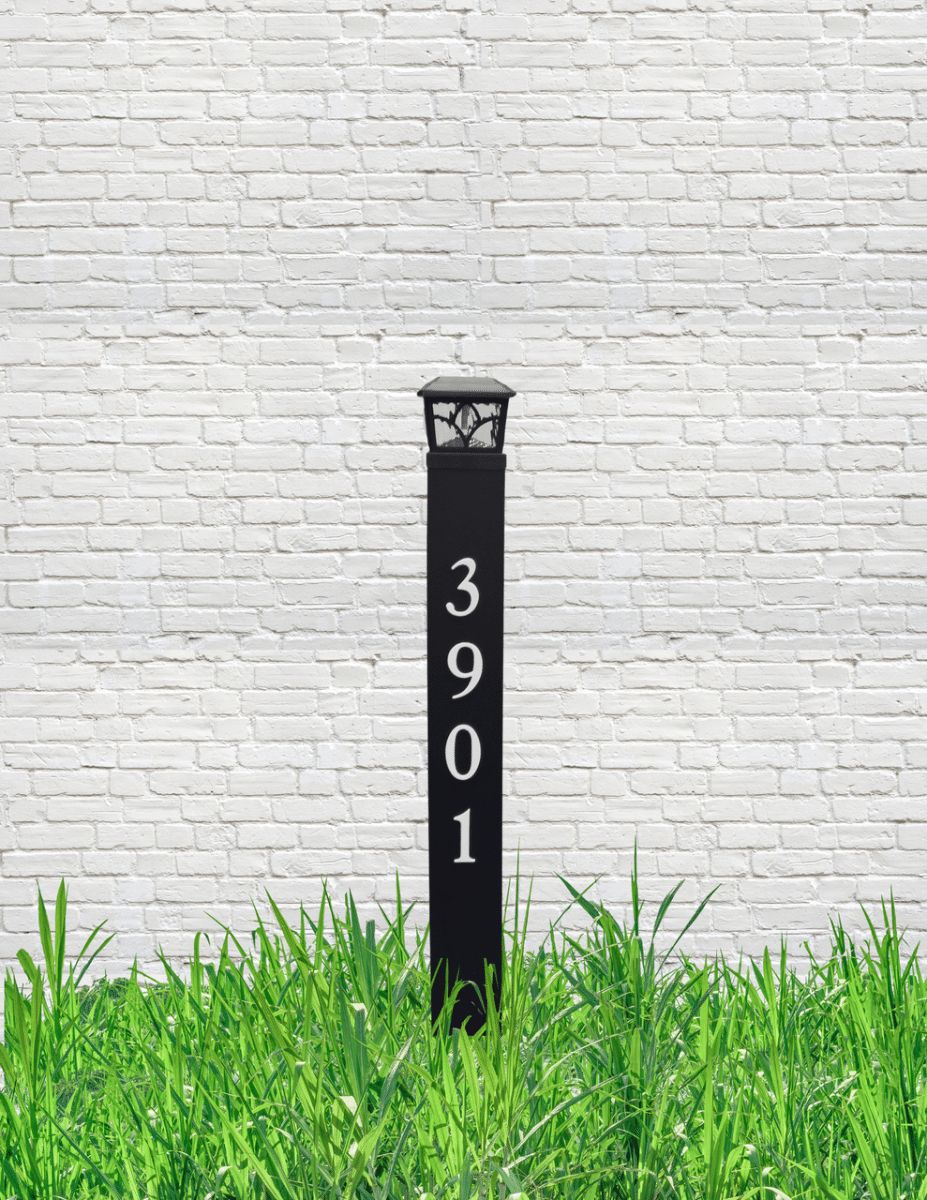 Imperial Cast Aluminum Reflective Yard Marker with Solar Lighting Product Image