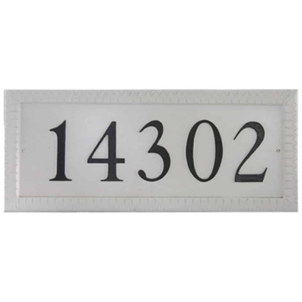Imperial Rectangle Cast Aluminum Flat Letter Address Plaque with Flat Letters (19″ x 8″) Product Image
