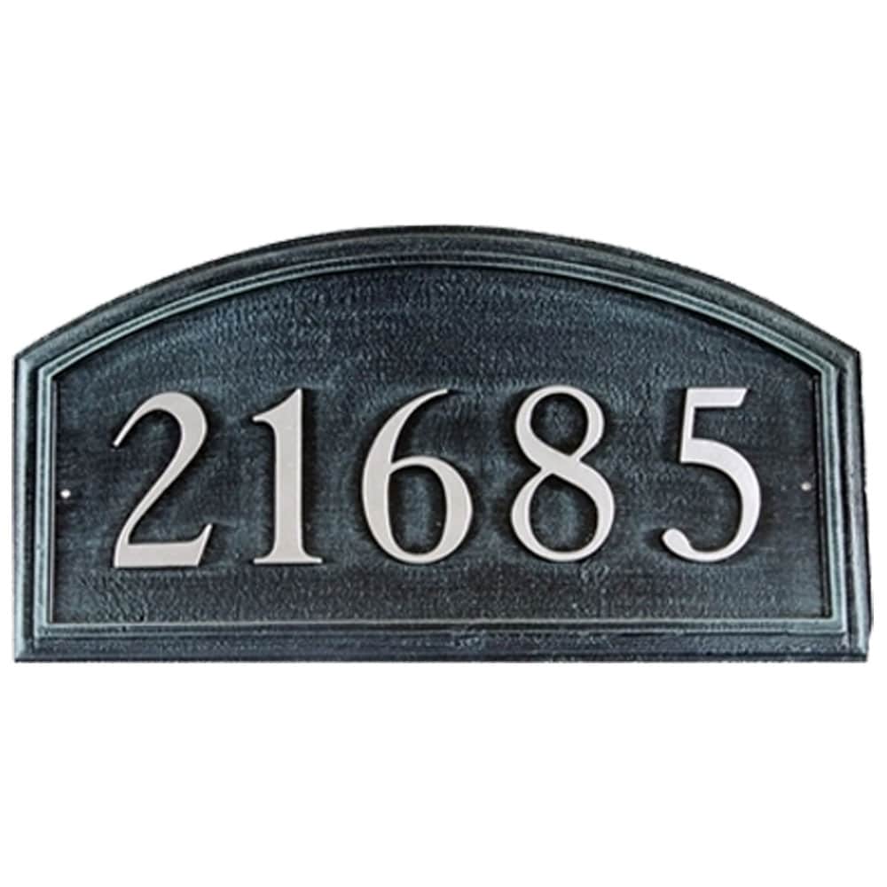 Imperial Arch Cast Aluminum Address Plaque with Raised Letters (19″ x 10″) Product Image