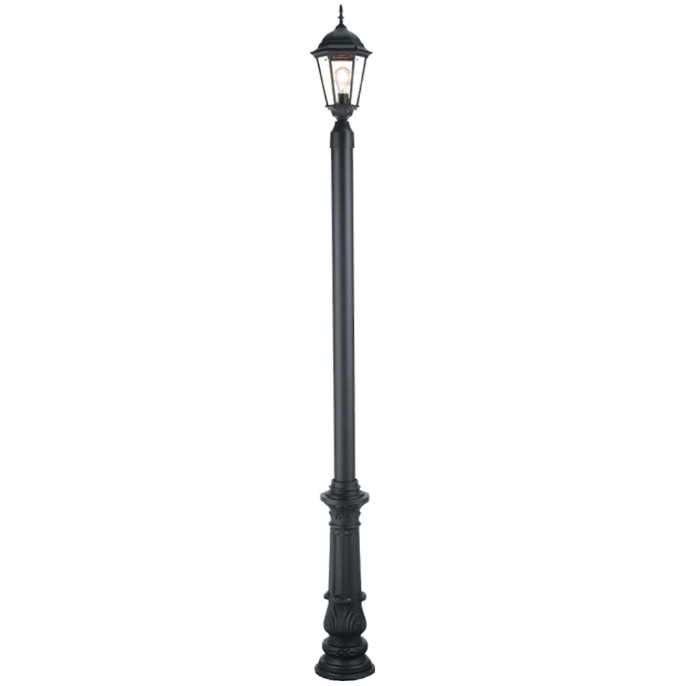 Imperial Lamp Post with Base 7 in Decorative Aluminum Product Image