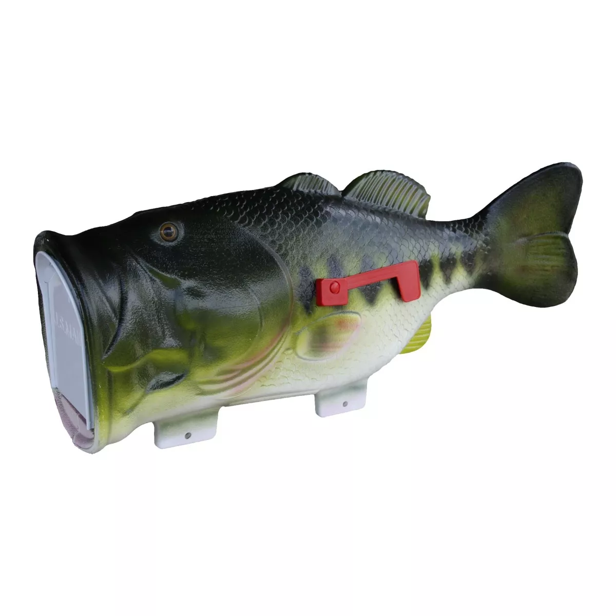 Rivers Edge Bass V2 Novelty Mailbox – Hand-Painted Largemouth Bass Mailbox for Outdoor Curb Appeal Product Image
