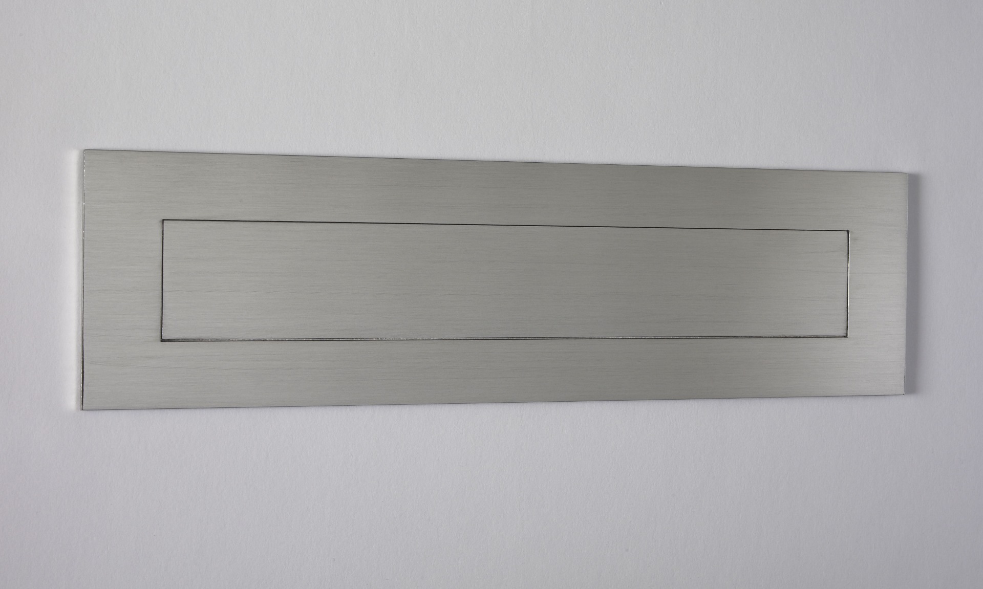 European Home Stainless Steel Mail Slot – LARGE (15.7 in. x 3.9 in.) – Front Piece Only (Choose Finish) Product Image