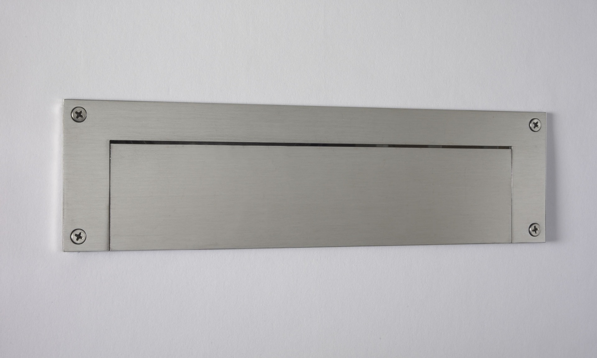 Stainless Steel Mail Slot – LARGE (15.7 in. x 3.9 in.) – Rear Piece Only (Choose Finish) Product Image