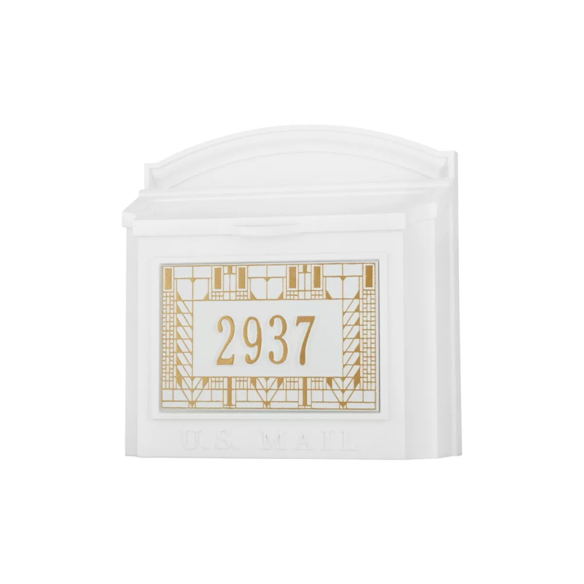 Whitehall Wall Mailbox With Frank Lloyd Wright Tree Of Life Plaque Personalized - thumbnail 4