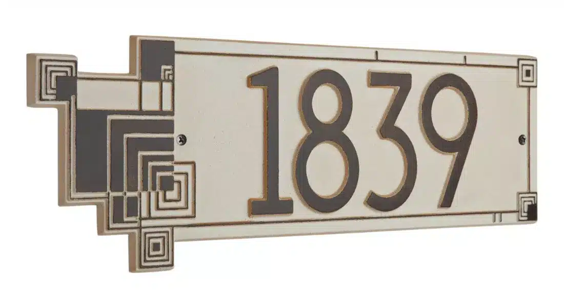 Whitehall Frank Lloyd Wright Cube Abstraction Modern Plaque, Standard 1-line Product Image