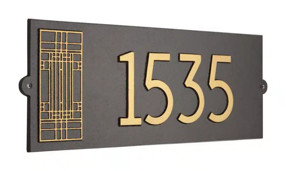 Whitehall Frank Lloyd Wright Oak Park Modern Plaque Standard 1-line Product Image