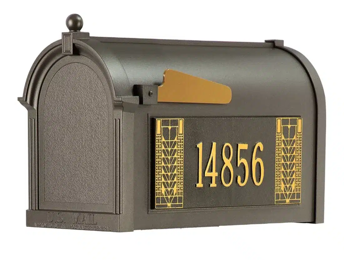 Whitehall Capitol Mailbox Frank Lloyd Wright Tree Of Life Package #2 (Capitol Mailbox, Personalized Tree Of Life Sides) Product Image