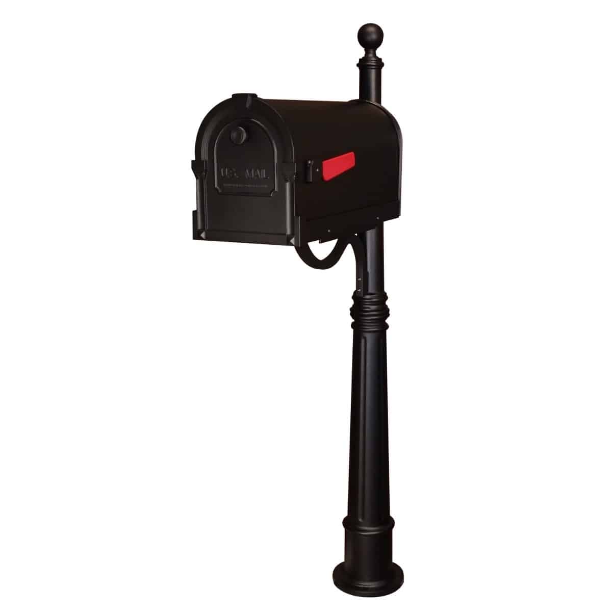 Savannah Curbside Mailbox With Ashland Mailbox Post & Burial Kit Product Image