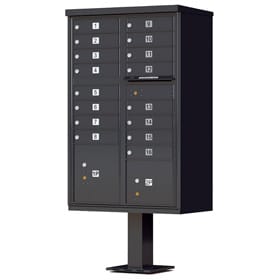 Florence 16 Door CBU Mailboxes Black