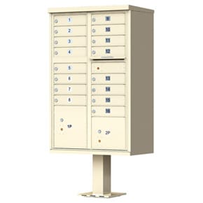 Florence 16 Door CBU Mailboxes Sandstone