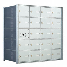 Florence 140054 Horizontal Mailbox Anodized Aluminum