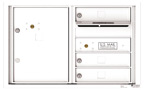Florence 4C Mailboxes 4C05D-03 White