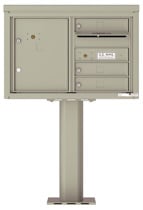 Florence 4C Pedestal 4C05D-03-P Postal Grey