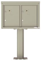 Florence 4C Pedestal 4C05D-2P-P Postal Grey