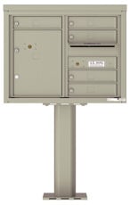 Florence 4C Pedestal 4C06D-05-P Postal Grey