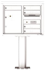 Florence 4C Pedestal 4C06D-05-P White