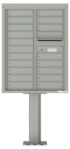 Florence 4C Pedestal 4C11D-20-P Silver Speck