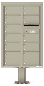 Florence 4C Pedestal 4C13D-11-P Postal Grey