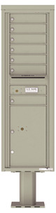 Florence 4C Pedestal 4C15S-07-P Postal Grey