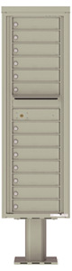 Florence 4C Pedestal 4C15S-13-P Postal Grey