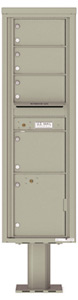 Florence 4C Pedestal 4C16S-04-P Postal Grey