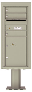 Florence 4C Pedestal 4CADS-03-P Postal Grey