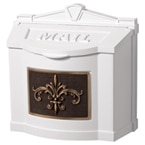 Gaines FleurDeLis Wall Mount White Bronze