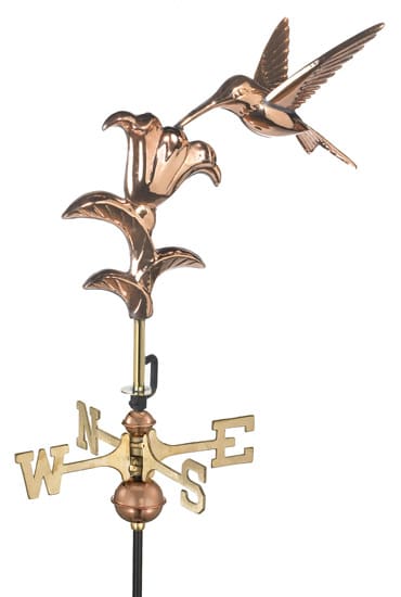 Good Directions Copper Hummingbird Cottage Weathervane