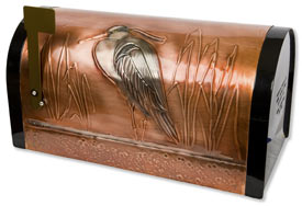 Hentzi Rugged Rural Mailbox Blue Heron