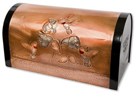 Hentzi Rugged Rural Mailbox Classic Hummingbirds