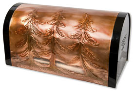 Hentzi Rugged Rural Mailbox Pine Trees