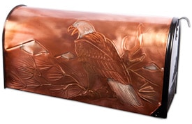 Hentzi Rural Copper Mailbox Bald Eagle