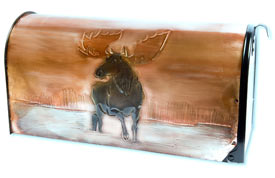 Hentzi Rural Copper Mailbox Moose Lake