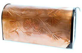 Hentzi Rural Copper Mailbox Norway Pines